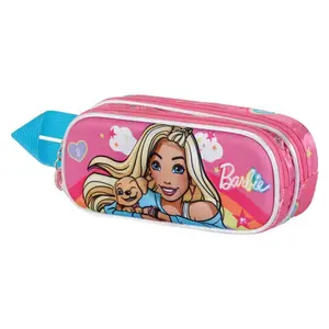 Double pencil case for girls Karactermania Barbie Rainbow 3D image-2