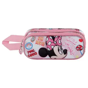 Girls' double pencil case Karactermania Disney Minnie Power 3D image-0