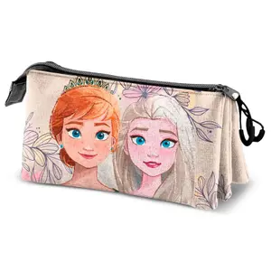 Triple pencil case for girls Karactermania Disney Frozen 2 Emotion image-0