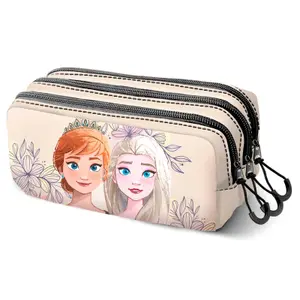 Triple pencil case for girls Karactermania Disney Frozen 2 Emotion image-0