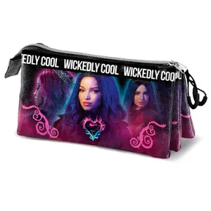 Children's triple Pencil case Karactermania Disney Descendants Weekedly image-0