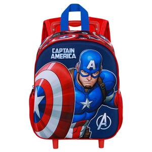 Bolsa trolley para niños Karactermania Marvel Captain America Patriot 3D image-2