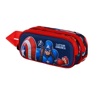 Children's pencil case Karactermania Marvel Captain America Patriot 3D image-0