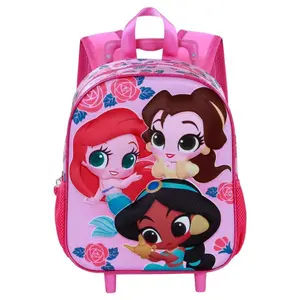 Girl's trolley Bag Karactermania Disney Princess Flowers 3D image-0