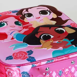 Girl's trolley Bag Karactermania Disney Princess Flowers 3D image-4