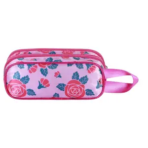 Double pencil case for girls Karactermania Disney Princess Flowers 3D image-2