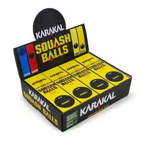 Lot de 12 balles de squash à double point jaune Karakal image-2