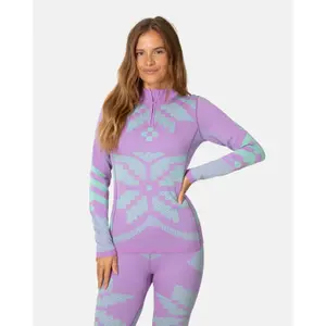 Half-zip long sleeve base layer for women Kari Traa Faith image-2