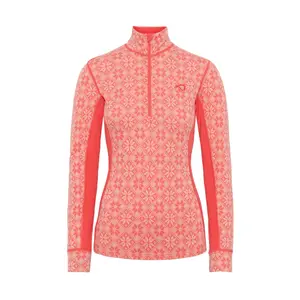 622691-candy-langarmunterhemd-1-4-reissverschluss-fur-frauen-kari-traa-rose-light-red