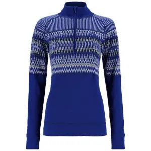 622909-azure-sweatshirt-demi-zip-femme-kari-traa-silja-blue