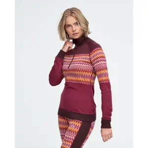 Damessweatshirt met halve rits Kari Traa Silja image-1