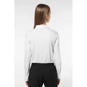 Damen Popeline Baumwollmischung Hemd ohne Tasche Kariban Collection Corporate image-4