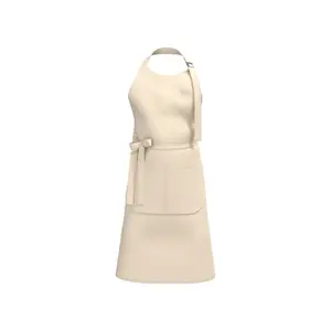 Apron with pocket in organic cotton Kariban image-0