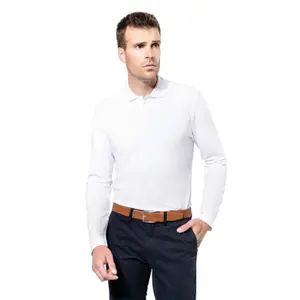 Long sleeve polo shirt suprima Kariban Premium image-1