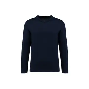 Suprima long sleeve v-neck t-shirt Kariban Premium image-0