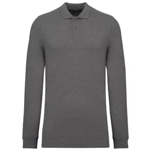 Polo de manga comprida em piqué Kariban Bio180 image-0