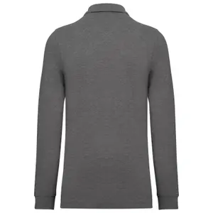 Polo de manga comprida em piqué Kariban Bio180 image-1