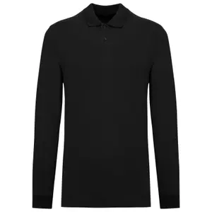 Polo de manga comprida em piqué Kariban Bio180 image-0