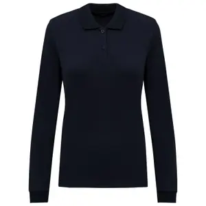 Polo de manga comprida para mulher Kariban Bio180 image-0
