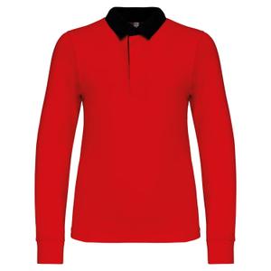 k214-red-black-polo-child-kariban-rugby-red-black