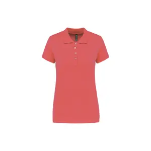 Piqué-Poloshirt, Damen Kariban image-0