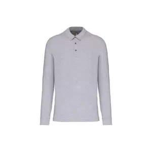 Long sleeve jersey polo Kariban image-0