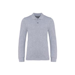 k269-oxfordgrey-long-sleeve-polo-for-kids-kariban-oxford-grey