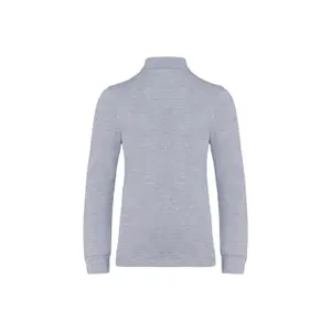 Langærmet poloshirt til børn Kariban image-1