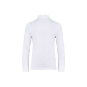 Langærmet poloshirt til børn Kariban image-1