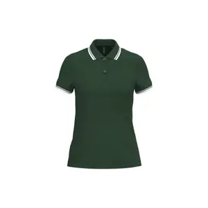Contrast Trim Polo for Women Kariban image-0
