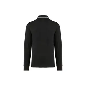 Polo-Shirt aus Piqué-Strick langarm Kariban image-1