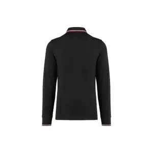 Polo-Shirt aus Piqué-Strick langarm Kariban image-1