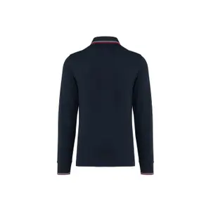 Polo-Shirt aus Piqué-Strick langarm Kariban image-1