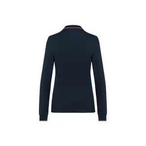 Polo maille piquée manches longues Femme Kariban image-1