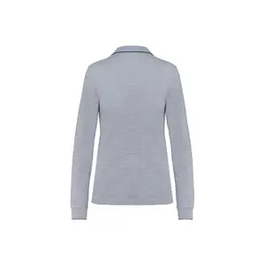 Polo maille piquée manches longues Femme Kariban image-1