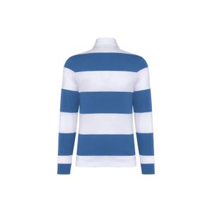 Striped polo shirt, long sleeves Kariban image-1
