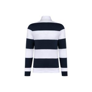 Striped polo shirt, long sleeves Kariban image-1