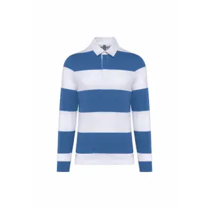Polo de rugby a rayas de manga larga Kariban image-0