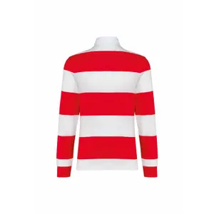 Polo de rugby a rayas de manga larga Kariban image-1