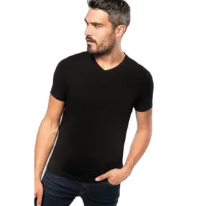 Camiseta con cuello de pico Kariban image-0