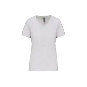 T-Shirt mit V-Ausschnitt, Damen Kariban Bio150 image-0