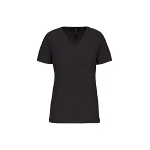 T-Shirt mit V-Ausschnitt, Damen Kariban Bio150 image-0
