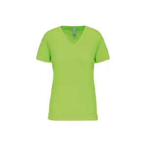 T-Shirt mit V-Ausschnitt, Damen Kariban Bio150 image-0
