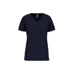 T-Shirt mit V-Ausschnitt, Damen Kariban Bio150 image-0