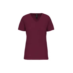 T-Shirt mit V-Ausschnitt, Damen Kariban Bio150 image-0