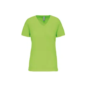 T-Shirt mit V-Ausschnitt, Damen Kariban Bio150IC image-0