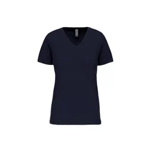 T-Shirt mit V-Ausschnitt, Damen Kariban Bio150IC image-0