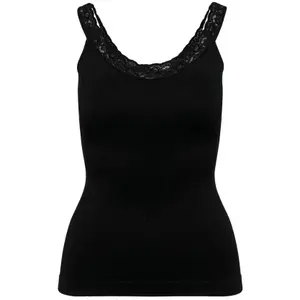 Nahtloses, umweltfreundliches Tanktop mit Spitze, Frau Kariban image-4