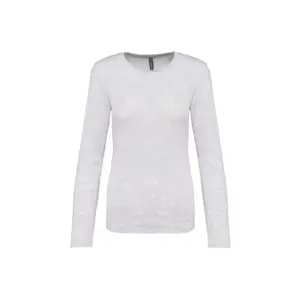 T-Shirt, Rundhalsausschnitt, Langarm, Damen Kariban image-0