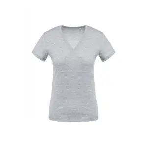 T-Shirt mit V-Ausschnitt, Damen Kariban image-0
